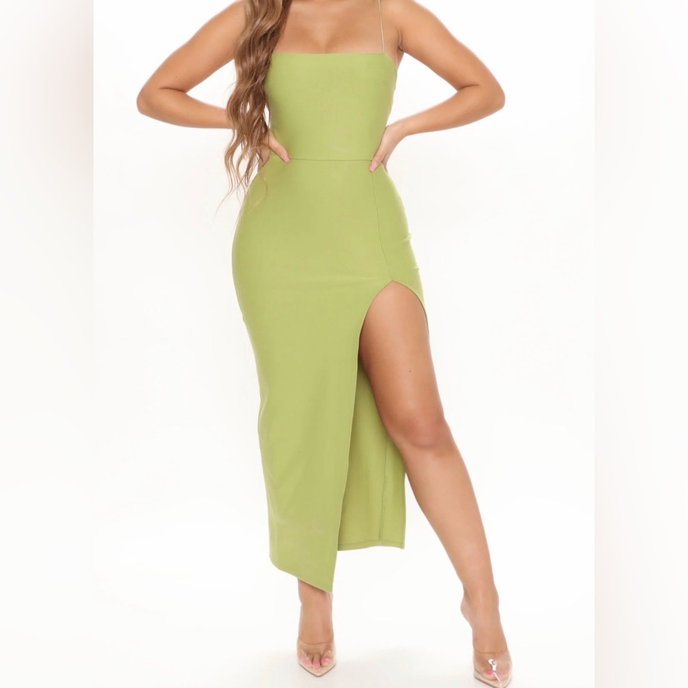 Fashion Nova Olive Dress